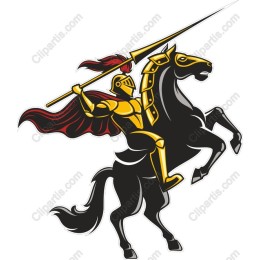Majestic Knight on Horseback