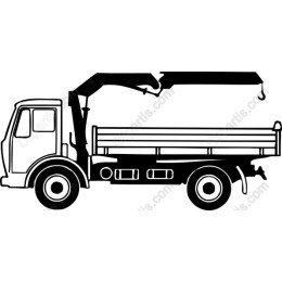 Classic Dump Truck with Crane
