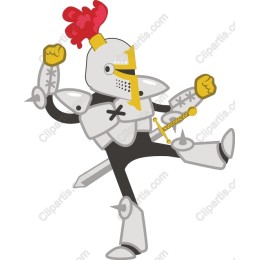 Lively Cartoon Knight