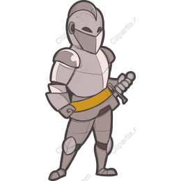 Cheerful Cartoon Knight