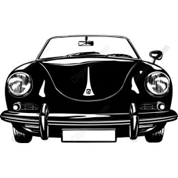 Classic Black Sports Car