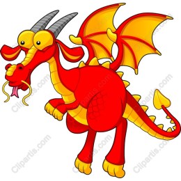 Playful Red Dragon