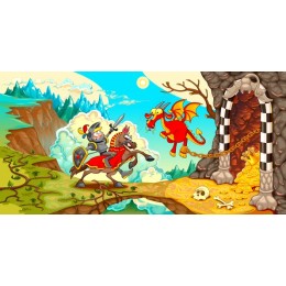 Brave Knight and Mischievous Dragon