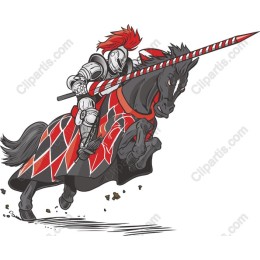 Medieval Knight on Horseback