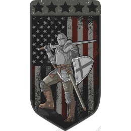 Knight in Armor - American Pride Clipart