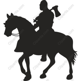 Epic Warrior on Horseback