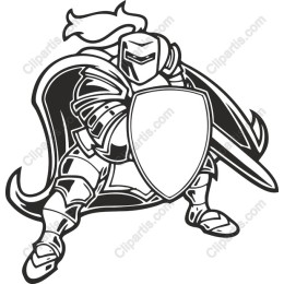 Medieval Knight with Shield and Sword