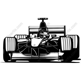 Sleek Formula Racing Car