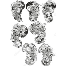 Koi Fish Bundle - Floral and