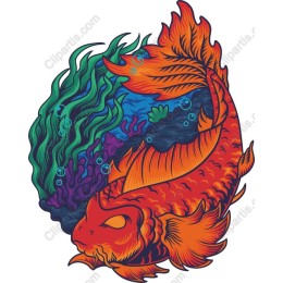Vibrant Orange Fish