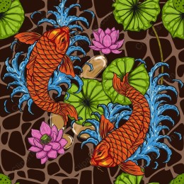 Vibrant Koi Fish