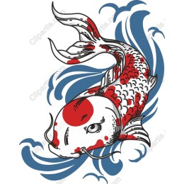 Koi Fish - Red and White