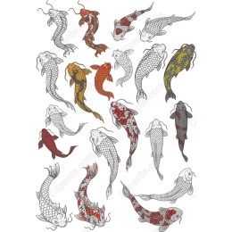 Koi Fish Collection - 20 Unique s