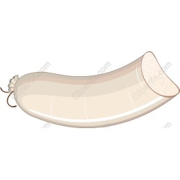 Whimsical Cartoon Sausage