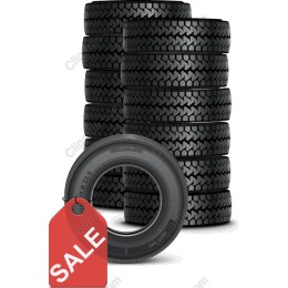 Premium Tire with Sale Tag