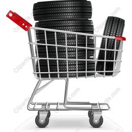 Shopping Cart with Tires