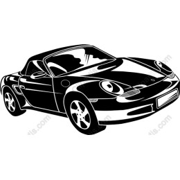 Sleek Black Sports Car