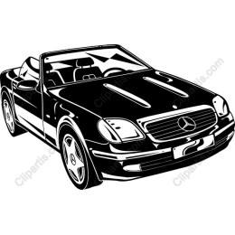 Black Convertible Car