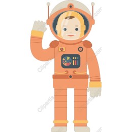 Retro Astronaut Character