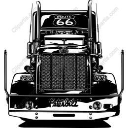 Classic Peterbilt Truck - Route 66 and