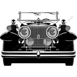 Vintage Car Front View