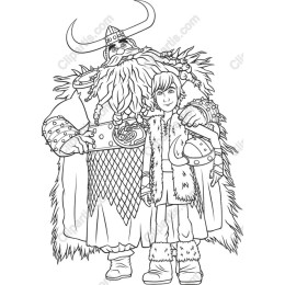 Viking Adventure Drawing: Heroic Duo