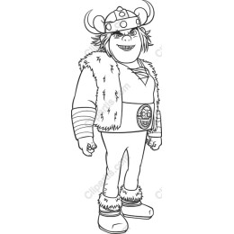 Fierce Viking Character