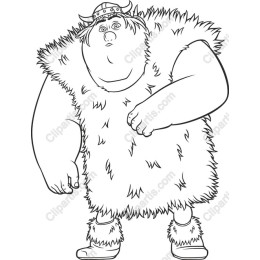 Whimsical Fluffy Viking Character
