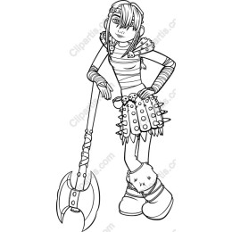 Fierce Warrior Character