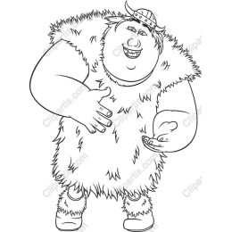 Cheerful Viking Character