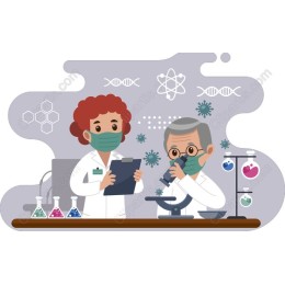 Colorful Scientists in Laboratory