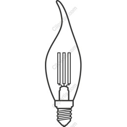 Vintage Candle Light Bulb