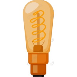 Vintage Spiraled Light Bulb