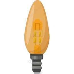 Vintage Amber Glow Light Bulb