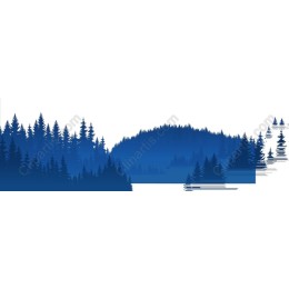 Blue Forest Landscape