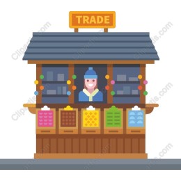 Cheerful Market Stall