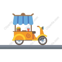 Vibrant Food Cart