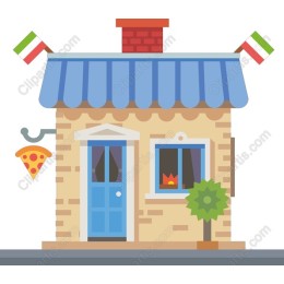 Charming Pizza Shop