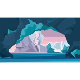 Serene Cave View - Ice ions