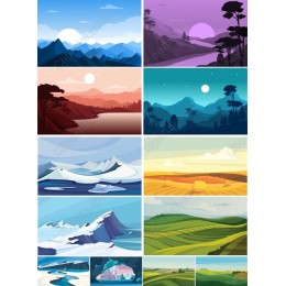 Nature's Canvas: Landscape Set