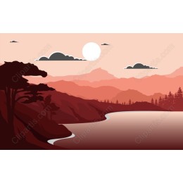 Dusk Serenity Landscape