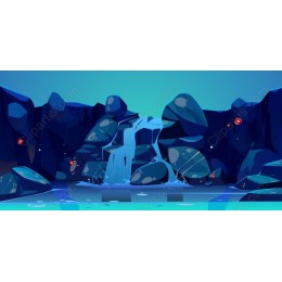 Cascading Waterfall