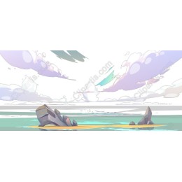Tranquil Ocean Landscape