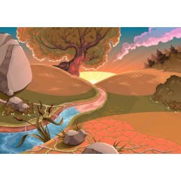 Vibrant Sunset Landscape