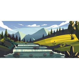 Serene River Landscape