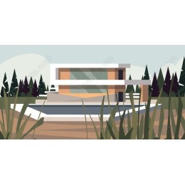 Modern Architectural - Contemporary House in Serene Landscape