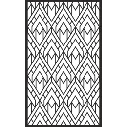 Elegant Geometric Pattern in Black and White