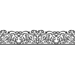 Exquisite Floral Decorative Border