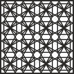 Intricate Star Geometric Pattern