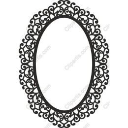 Ornate Oval Frame